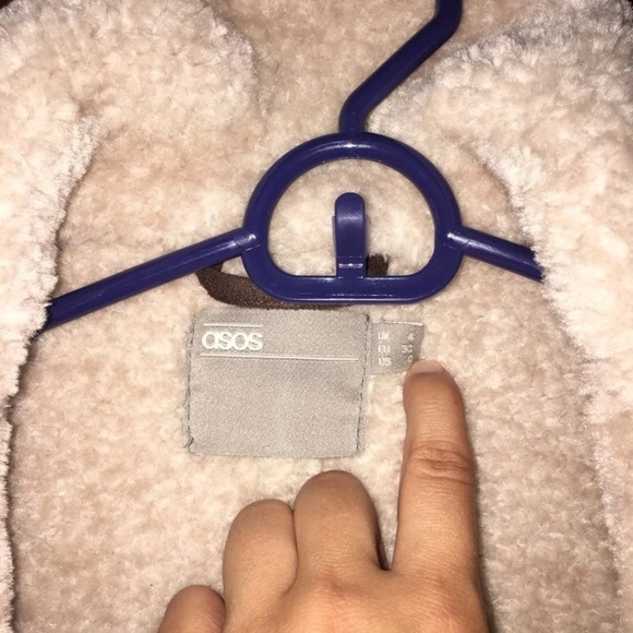 ASOS faux suede fleece lined coat - Picture 4 of 5